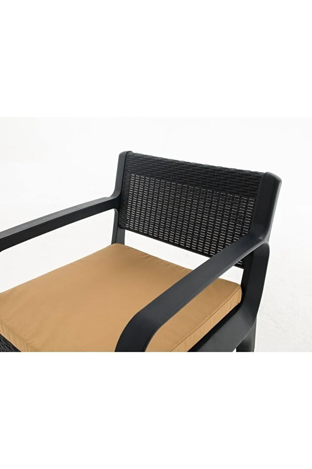 Lüx Sofia 4 Kişilik Minderli Sehpalı Raddan Bahçe Balkon Teras Ergonomik  Oturma Grubu 2 1 1